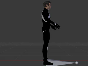 Spider-Man Hitam Model 3D