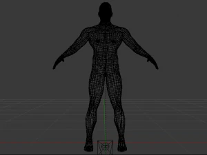 Spider-Man Hitam Model 3D
