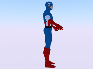 Captain America 3Dモデル