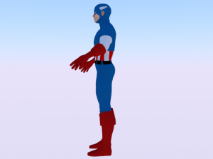Captain America 3Dモデル