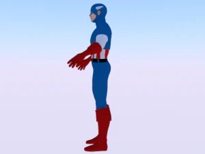 Captain America 3D Model