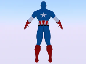 Captain America 3D Model