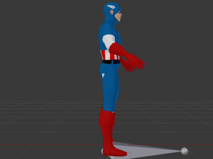 Captain America 3Dモデル