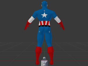 Captain America 3Dモデル