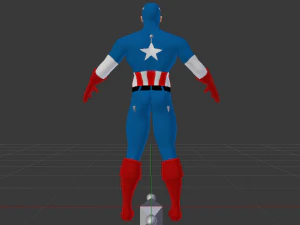 Captain America 3D Model