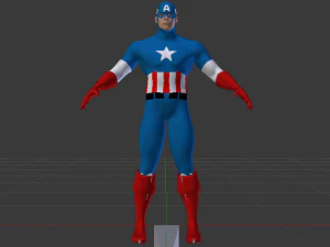 Captain America 3D Model