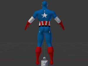 Captain America 3D Model