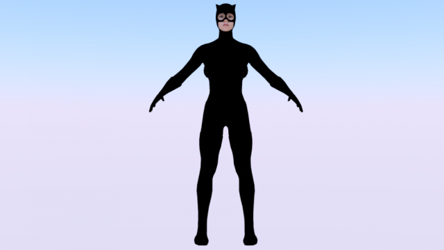 Catwoman 3D Модель .c4d .max .obj .3ds .fbx .stl .blend 