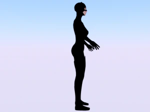 wanita kucing Model 3D