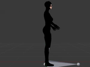 wanita kucing Model 3D