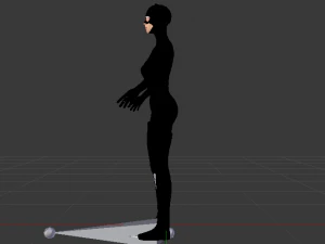 wanita kucing Model 3D