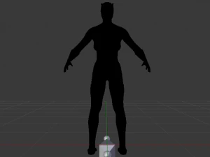 wanita kucing Model 3D