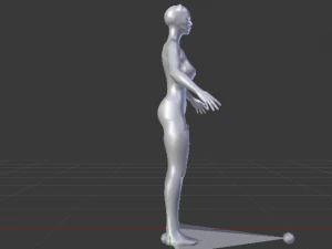 wanita kucing Model 3D