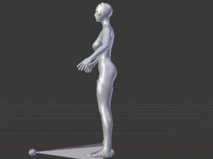 wanita kucing Model 3D