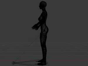 wanita kucing Model 3D