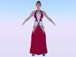 Woman in a Dress 043 3D 模型