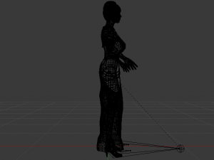 Woman in a Dress 043 Model 3D