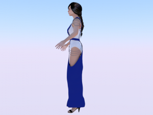 Woman in a Dress 044 3D मॉडल