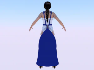 Woman in a Dress 044 3D Model
