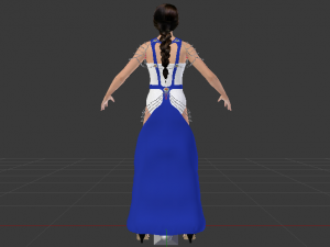 Woman in a Dress 044 3D मॉडल