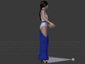 Woman in a Dress 044 3D मॉडल