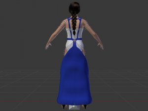 Woman in a Dress 044 3D मॉडल