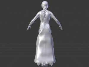 Woman in a Dress 044 3D मॉडल