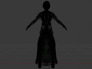 Woman in a Dress 044 3D मॉडल