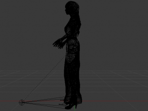 Woman in a Dress 044 3D मॉडल