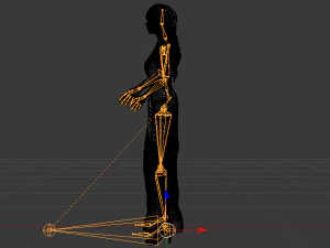 Woman in a Dress 044 3D Model