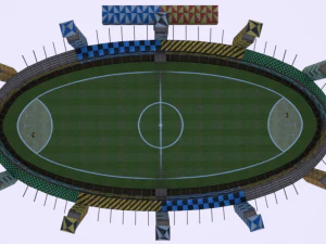 Zwerkbalstadion 3D Model