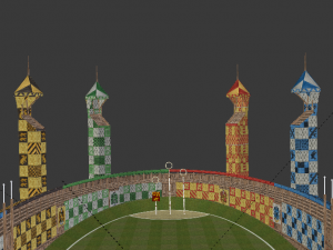 Quidditch Stadium 3D Model