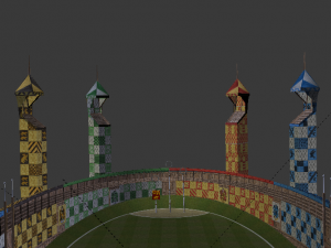 Quidditch Stadium 3D Model