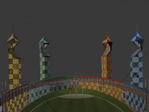 Quidditch Stadium 3D Model