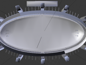 Quidditch Stadium 3D Model