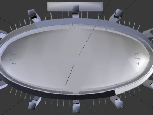 Quidditch Stadium 3D Model