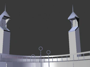 Quidditch Stadium 3D Model