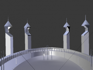 Quidditch Stadium 3D Model