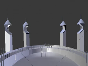 Quidditch Stadium 3D Model