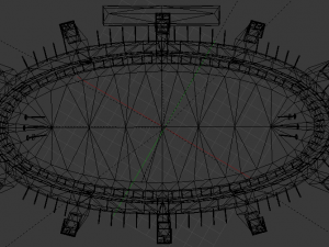Quidditch Stadium 3D Model