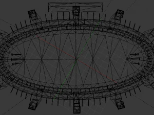 Quidditch Stadium 3D Model