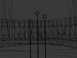 Quidditch Stadium 3D Model