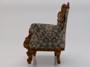 Fashionable Modern Armchair 01 3D-Modell