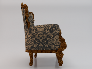 Fashionable Modern Armchair 01 3D-Modell