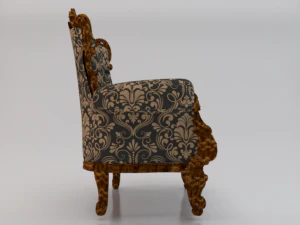 Fashionable Modern Armchair 01 3D Model