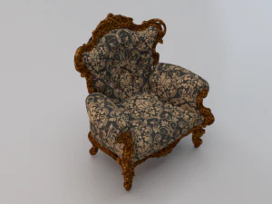 Fashionable Modern Armchair 01 3D Model