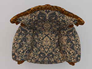 Fashionable Modern Armchair 01 3D-Modell