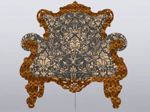 Fashionable Modern Armchair 01 3D Model
