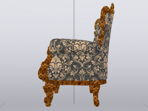 Fashionable Modern Armchair 01 3D-Modell