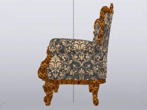 Fashionable Modern Armchair 01 3D Model